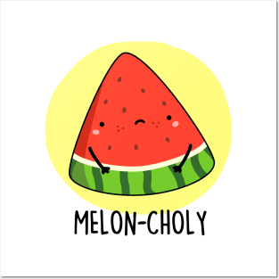 Meloncholy Cute Watermelon Pun Posters and Art